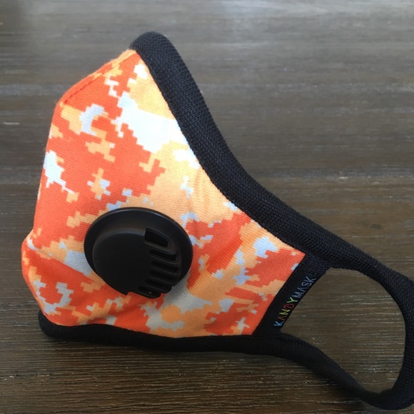 KandyMask Orange Camo N99 Face Mask - Picture 3 of 8